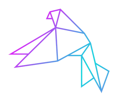 outline of a parrot and logo of the page
